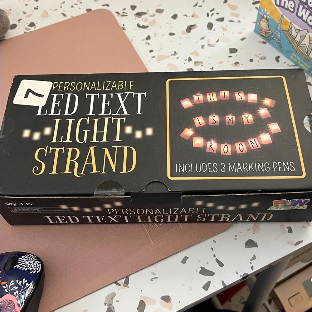 DIY LED Text Chain Light - Picture 3 of 3